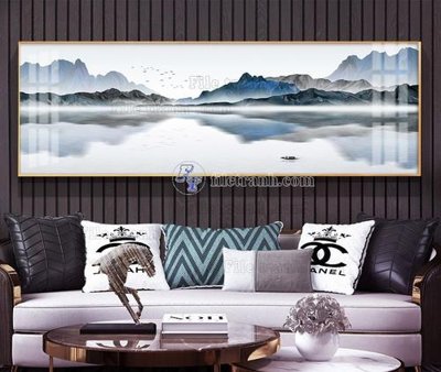 File PSD File tranh hiện đại pha lê gương KF105211 (bản gốc) đã tách nền