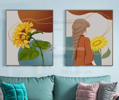 File gốc File tranh hiện đại pha lê gương KF105226 (PNG) nền trong suốt