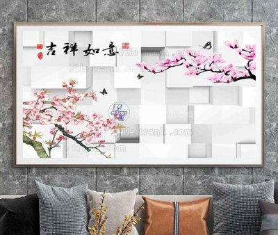 File tranh File tranh hiện đại pha lê gương KF105232 (bản gốc) treo tường