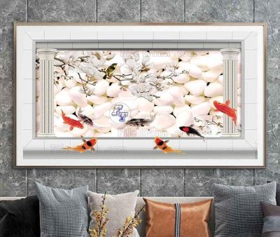 File gốc in ấn File tranh hiện đại pha lê gương KF105249 độ phân giải cao