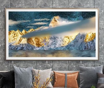 File in ấn File tranh hiện đại pha lê gương KF105329 (bản gốc) sắc nét