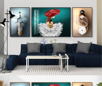 File PSD File tranh hiện đại pha lê gương KF105331 (chất lượng in ấn)