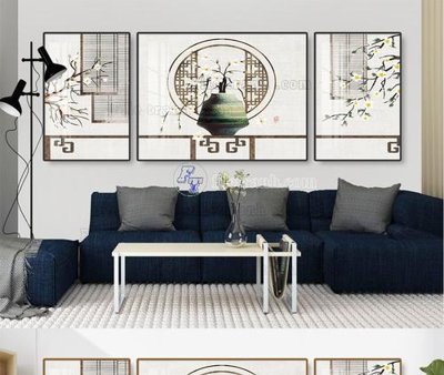 File in lụa File tranh hiện đại pha lê gương KF105340 (chất lượng cao) File tranh hiện đại pha lê gương KF105340