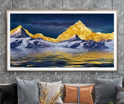 File gốc File tranh hiện đại pha lê gương KF105347 (in 3D) nghệ thuật