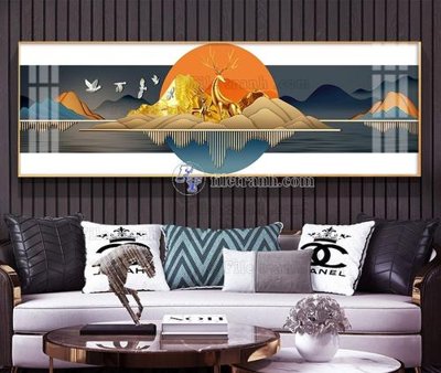 Tải file File tranh hiện đại pha lê gương KF105364 (PSD) cho in tranh 3D