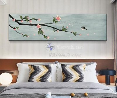 File in trần File tranh hiện đại pha lê gương KF105420 (file gốc) phong thủy