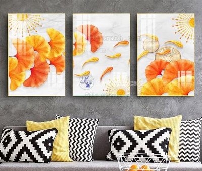 File tranh PSD File tranh hiện đại pha lê gương KF105426 chất lượng cao