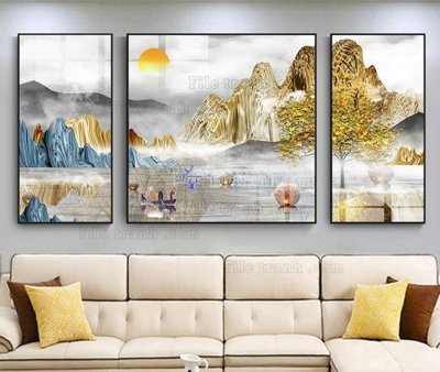 File PSD in ấn File tranh hiện đại pha lê gương KF105437 (chất lượng cao)