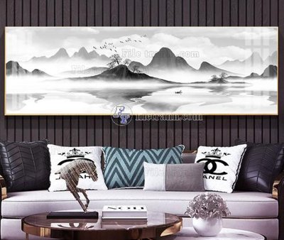 File PSD File tranh hiện đại pha lê gương KF105452 (bản gốc) cho nhà in