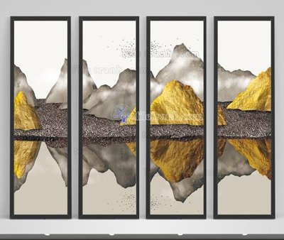 File ảnh File tranh hiện đại pha lê gương KF105460 (gốc) in poster