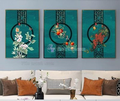 Ảnh gốc File tranh hiện đại pha lê gương KF105464 (độ nét cao) in tráng gương