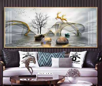 File tranh gốc File tranh hiện đại pha lê gương KF105486 (sắc nét từng chi tiết)