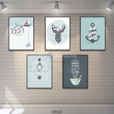 File ảnh Tranh bộ nhiều tấm KF119 (gốc) in standee