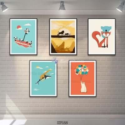 Tải file Tranh bộ nhiều tấm KF122 (ảnh gốc) in gạch men