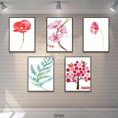 File gốc Tranh bộ nhiều tấm KF158 (thiết kế) cho in ấn