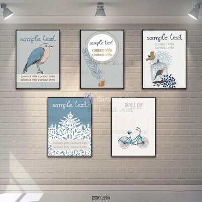 File in mica Tranh bộ nhiều tấm KF160 (ảnh gốc) đẹp