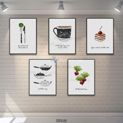 Download file gốc Tranh bộ nhiều tấm KF163 (in mica) trong suốt