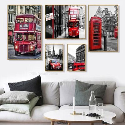 File gốc Tranh bộ nhiều tấm KF211 (in lụa) tranh phong thủy