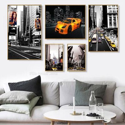 File ảnh Tranh bộ nhiều tấm KF216 (gốc) dùng in Pano