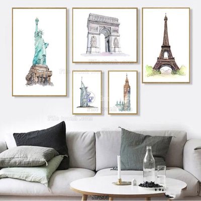 Tải file gốc Tranh bộ nhiều tấm KF233 dùng cho in ấn