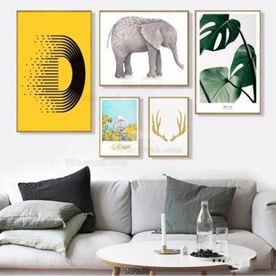 File gốc Tranh bộ nhiều tấm KF260 (in lụa) tranh thuận buồm