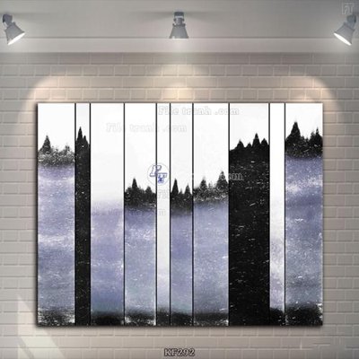 File tranh gốc Tranh bộ nhiều tấm KF292 chủ đề hiện đại