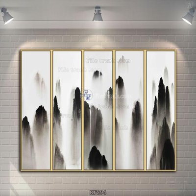 File tranh Tranh bộ nhiều tấm KF294 (ảnh gốc) in trần xuyên sáng