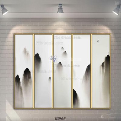 Tải file Tranh bộ nhiều tấm KF297 (gốc) in trên mọi chất liệu