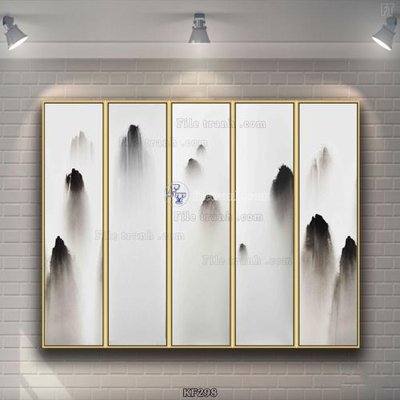 File in trần Tranh bộ nhiều tấm KF298 (bản gốc) hoa văn