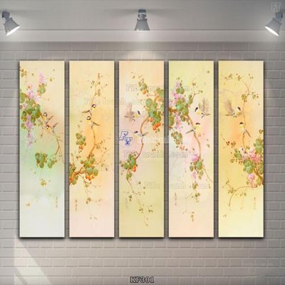 File tranh Tranh bộ nhiều tấm KF301 (file gốc) chủ đề phong thủy
