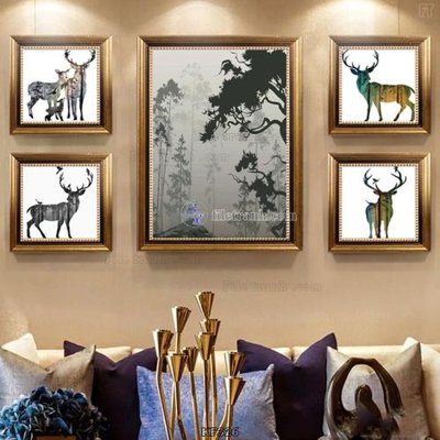 Hình ảnh file gốc in lụa Tranh bộ nhiều tấm KF326