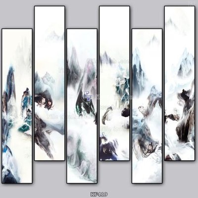 File in trần Tranh bộ nhiều tấm KF419 (file gốc) phong thủy