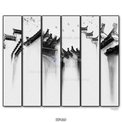 File gốc Tranh bộ nhiều tấm KF429 (chuẩn CMYK) cho nhà in
