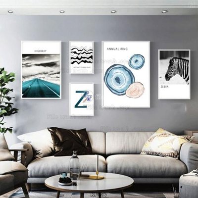 File gốc Tranh bộ nhiều tấm KF457 (in lụa) cao cấp