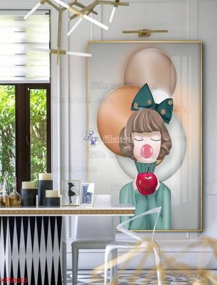 File tranh Tranh decor phủ gương hiện đại KF50010 (gốc) chủ đề tĩnh vật