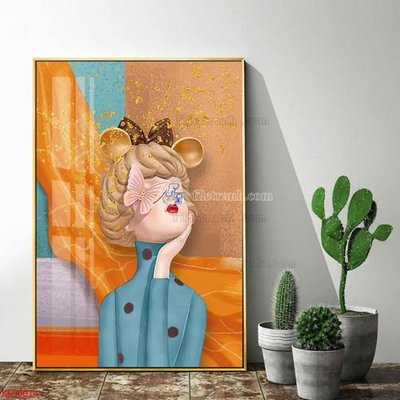 File tranh Tranh decor phủ gương hiện đại KF50014 (bản gốc) treo phòng ăn