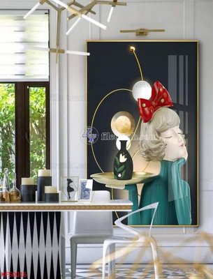 Ảnh gốc Tranh decor phủ gương hiện đại KF50016 (siêu chi tiết) để in ấn