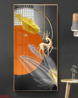 File gốc Tranh decor phủ gương hiện đại KF50043 (ảnh chi tiết) để in trần