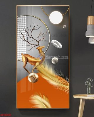 File tranh in mica Tranh decor phủ gương hiện đại KF50045 (độ phân giải cao)