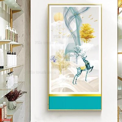 Hình ảnh file gốc Tranh decor phủ gương hiện đại KF50060 (chất lượng cao)