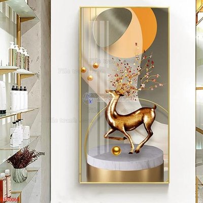 File tranh Tranh decor phủ gương hiện đại KF50064 (gốc) in trên kính
