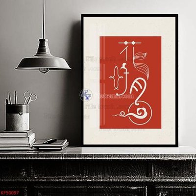 File in trần Tranh decor phủ gương hiện đại KF50097 (bản gốc) đại dương