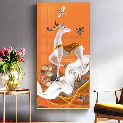 File tranh Tranh decor phủ gương hiện đại KF50178 (ảnh gốc) độ nét vượt trội