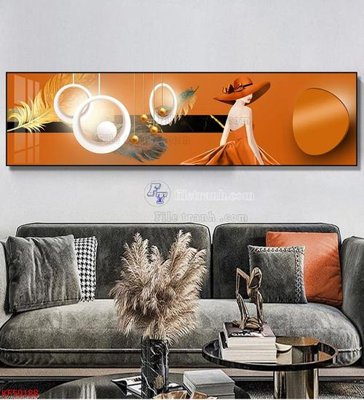 Tải file Tranh decor phủ gương hiện đại KF50188 (gốc) in tranh tráng gương