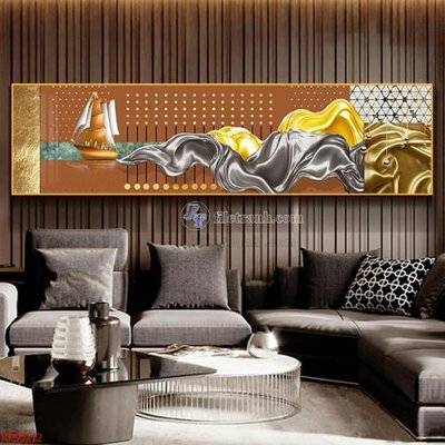 Download file gốc Tranh decor phủ gương hiện đại KF50212 (in mica) logo