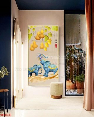 File gốc Tranh decor phủ gương hiện đại KF50230 (thiết kế) độc quyền