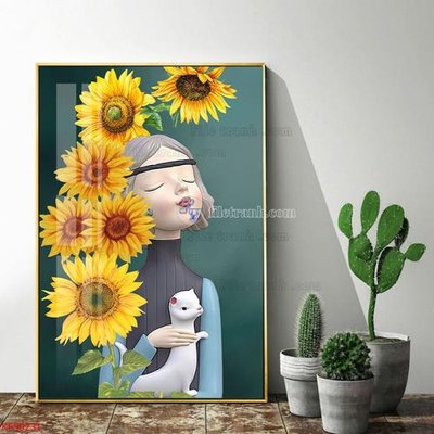 Download file Tranh decor phủ gương hiện đại KF50231 (chất lượng in ấn)