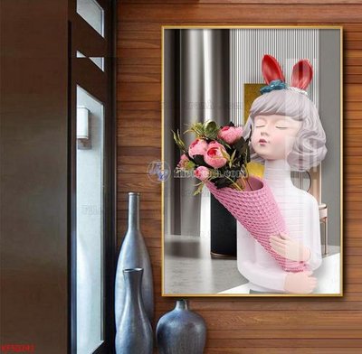 File tranh Tranh decor phủ gương hiện đại KF50241 (gốc) phong cách tối giản