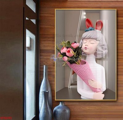 File in trần Tranh decor phủ gương hiện đại KF50245 (bản gốc) hoa văn