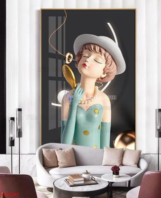 Tải file Tranh decor phủ gương hiện đại KF50247 (gốc) in ấn chất lượng